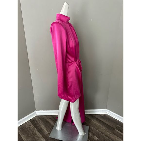 Michael Costello Collection Robbie Draped Minidress US 10 $675 - Picture 9 of 12
